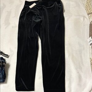 Black Velvet Pants